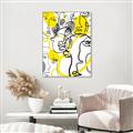 Picture of Face Off Yellow _GroupedProduct_Rectangle_Portrait_Canvas_Framed_