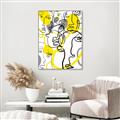 Picture of Face Off Yellow _GroupedProduct_Rectangle_Portrait_Canvas_Framed_