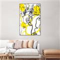 Picture of Face Off Yellow _GroupedProduct_Rectangle_Portrait_Canvas_Framed_