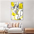 Picture of Face Off Yellow _GroupedProduct_Rectangle_Portrait_Canvas_Framed_