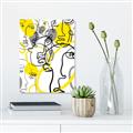 Picture of Face Off Yellow _GroupedProduct_Rectangle_Portrait_Unframed_Print_Only_