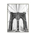 Picture of Brooklyn Bridge _GroupedProduct_Rectangle_Portrait_Photography _GroupedProduct_Rectangle_Portrait_Canvas_Framed_