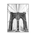Picture of Brooklyn Bridge _GroupedProduct_Rectangle_Portrait_Photography _GroupedProduct_Rectangle_Portrait_Canvas_Framed_