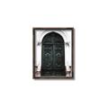 Picture of Green wooden door _GroupedProduct_Rectangle_Portrait_Photography _GroupedProduct_Rectangle_Portrait_Canvas_Framed_