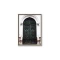 Picture of Green wooden door _GroupedProduct_Rectangle_Portrait_Photography _GroupedProduct_Rectangle_Portrait_Canvas_Framed_