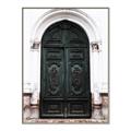 Picture of Green wooden door _GroupedProduct_Rectangle_Portrait_Photography _GroupedProduct_Rectangle_Portrait_Canvas_Framed_
