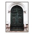 Picture of Green wooden door _GroupedProduct_Rectangle_Portrait_Photography _GroupedProduct_Rectangle_Portrait_Canvas_Framed_