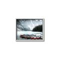 Picture of Mountain Boat Dock _GroupedProduct_Rectangle_Landscape_Photography _GroupedProduct_Rectangle_Landscape_Canvas_Framed_