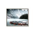 Picture of Mountain Boat Dock _GroupedProduct_Rectangle_Landscape_Photography _GroupedProduct_Rectangle_Landscape_Canvas_Framed_