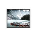 Picture of Mountain Boat Dock _GroupedProduct_Rectangle_Landscape_Photography _GroupedProduct_Rectangle_Landscape_Canvas_Framed_