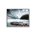 Picture of Mountain Boat Dock _GroupedProduct_Rectangle_Landscape_Photography _GroupedProduct_Rectangle_Landscape_Canvas_Framed_
