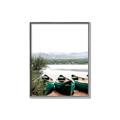 Picture of Beached Canoe _GroupedProduct_Rectangle_Portrait_Photography _GroupedProduct_Rectangle_Portrait_Canvas_Framed_