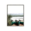 Picture of Beached Canoe _GroupedProduct_Rectangle_Portrait_Photography _GroupedProduct_Rectangle_Portrait_Canvas_Framed_
