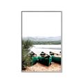 Picture of Beached Canoe _GroupedProduct_Rectangle_Portrait_Photography _GroupedProduct_Rectangle_Portrait_Canvas_Framed_
