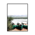 Picture of Beached Canoe _GroupedProduct_Rectangle_Portrait_Photography _GroupedProduct_Rectangle_Portrait_Canvas_Framed_