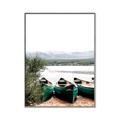 Picture of Beached Canoe _GroupedProduct_Rectangle_Portrait_Photography _GroupedProduct_Rectangle_Portrait_Canvas_Framed_