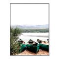 Picture of Beached Canoe _GroupedProduct_Rectangle_Portrait_Photography _GroupedProduct_Rectangle_Portrait_Canvas_Framed_