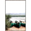 Picture of Beached Canoe _GroupedProduct_Rectangle_Portrait_Photography _GroupedProduct_Rectangle_Portrait_Canvas_Framed_