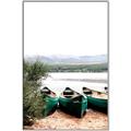 Picture of Beached Canoe _GroupedProduct_Rectangle_Portrait_Photography _GroupedProduct_Rectangle_Portrait_Canvas_Framed_