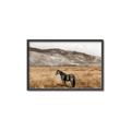 Picture of Mustard Grass Horse _GroupedProduct_Rectangle_Landscape_Photography _GroupedProduct_Rectangle_Landscape_Canvas_Framed_