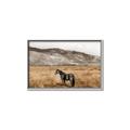 Picture of Mustard Grass Horse _GroupedProduct_Rectangle_Landscape_Photography _GroupedProduct_Rectangle_Landscape_Canvas_Framed_