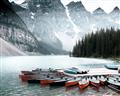 Picture of Mountain Boat Dock _GroupedProduct_Rectangle_Landscape_Photography _GroupedProduct_Rectangle_Landscape_Unframed_Print_Only_