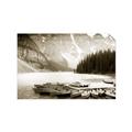 Picture of Mountain Boat Dock _GroupedProduct_Rectangle_Landscape_Photography _GroupedProduct_Rectangle_Landscape_Unframed_Print_Only_