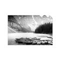 Picture of Mountain Boat Dock _GroupedProduct_Rectangle_Landscape_Photography _GroupedProduct_Rectangle_Landscape_Unframed_Print_Only_