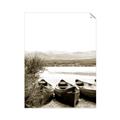 Picture of Beached Canoe _GroupedProduct_Rectangle_Portrait_Photography _GroupedProduct_Rectangle_Portrait_Unframed_Print_Only_