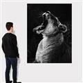 Picture of Yawning lion _GroupedProduct_Rectangle_Portrait_Photography _GroupedProduct_Rectangle_Portrait_Canvas_