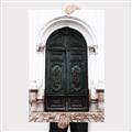 Picture of Green wooden door _GroupedProduct_Rectangle_Portrait_Photography _GroupedProduct_Rectangle_Portrait_Canvas_