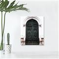 Picture of Green wooden door _GroupedProduct_Rectangle_Portrait_Photography _GroupedProduct_Rectangle_Portrait_Canvas_