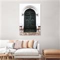 Picture of Green wooden door _GroupedProduct_Rectangle_Portrait_Photography _GroupedProduct_Rectangle_Portrait_Canvas_