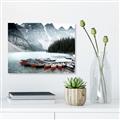 Picture of Mountain Boat Dock _GroupedProduct_Rectangle_Landscape_Photography _GroupedProduct_Rectangle_Landscape_Canvas_