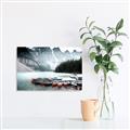 Picture of Mountain Boat Dock _GroupedProduct_Rectangle_Landscape_Photography _GroupedProduct_Rectangle_Landscape_Canvas_