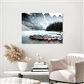 Picture of Mountain Boat Dock _GroupedProduct_Rectangle_Landscape_Photography _GroupedProduct_Rectangle_Landscape_Canvas_