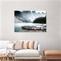 Picture of Mountain Boat Dock _GroupedProduct_Rectangle_Landscape_Photography _GroupedProduct_Rectangle_Landscape_Canvas_