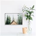 Picture of Forest Cabin _GroupedProduct_Rectangle_Landscape_Photography _GroupedProduct_Rectangle_Landscape_Canvas_Framed_