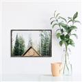 Picture of Forest Cabin _GroupedProduct_Rectangle_Landscape_Photography _GroupedProduct_Rectangle_Landscape_Canvas_Framed_