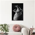 Picture of Yawning lion _GroupedProduct_Rectangle_Portrait_Photography _GroupedProduct_Rectangle_Portrait_Canvas_Framed_