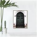 Picture of Green wooden door _GroupedProduct_Rectangle_Portrait_Photography _GroupedProduct_Rectangle_Portrait_Canvas_Framed_