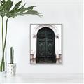 Picture of Green wooden door _GroupedProduct_Rectangle_Portrait_Photography _GroupedProduct_Rectangle_Portrait_Canvas_Framed_