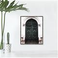 Picture of Green wooden door _GroupedProduct_Rectangle_Portrait_Photography _GroupedProduct_Rectangle_Portrait_Canvas_Framed_
