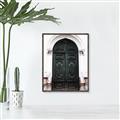 Picture of Green wooden door _GroupedProduct_Rectangle_Portrait_Photography _GroupedProduct_Rectangle_Portrait_Canvas_Framed_