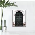 Picture of Green wooden door _GroupedProduct_Rectangle_Portrait_Photography _GroupedProduct_Rectangle_Portrait_Canvas_Framed_