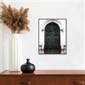Picture of Green wooden door _GroupedProduct_Rectangle_Portrait_Photography _GroupedProduct_Rectangle_Portrait_Canvas_Framed_