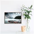 Picture of Mountain Boat Dock _GroupedProduct_Rectangle_Landscape_Photography _GroupedProduct_Rectangle_Landscape_Canvas_Framed_