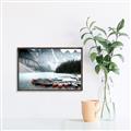Picture of Mountain Boat Dock _GroupedProduct_Rectangle_Landscape_Photography _GroupedProduct_Rectangle_Landscape_Canvas_Framed_