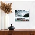Picture of Mountain Boat Dock _GroupedProduct_Rectangle_Landscape_Photography _GroupedProduct_Rectangle_Landscape_Canvas_Framed_