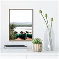Picture of Beached Canoe _GroupedProduct_Rectangle_Portrait_Photography _GroupedProduct_Rectangle_Portrait_Canvas_Framed_
